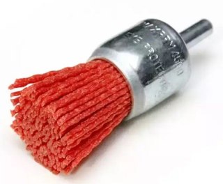 SZCZOTKA ŚCIERNA PĘDZELKOWA Z TRZPIENIEM 24MM