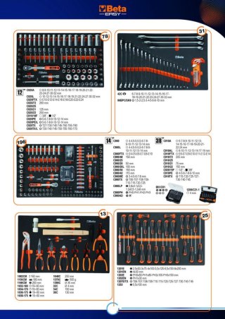 WÓZEK NARZĘDZIOWY Z 7 SZUFLADAMI POMAR. C24EH7O+343 NARZĘDZI