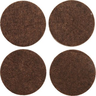 PODKŁADKI FILCOWE 40 MM BRĄZOWE