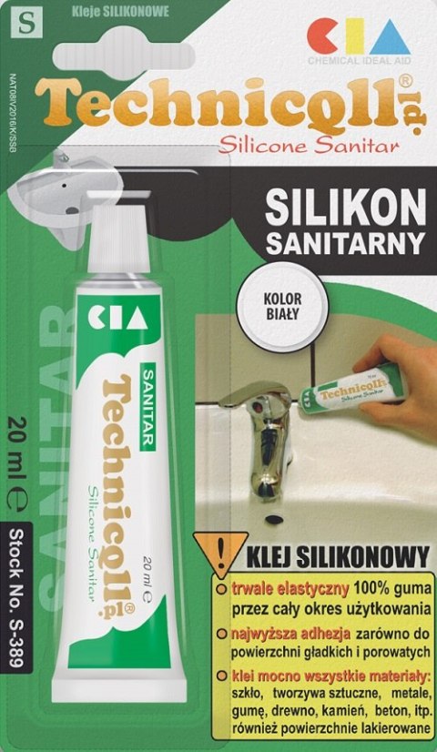SILIKON SANITARNY BIAŁY 20ML