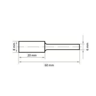 FREZ SPIEKOWY 'A' STOŻKOWO WALCOWY HFAS 0820.06 Z7 STEEL