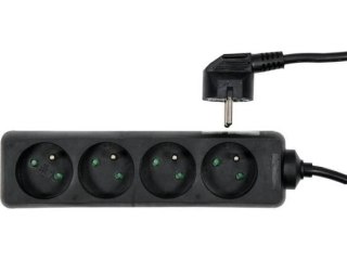 PRZEDŁUŻACZ 4G Z/U 5M CZARNY