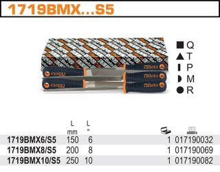 KOMPLET PILNIKÓW GŁADZIKÓW 8''-200MM Z RĘKOJEŚCIĄ