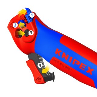 NÓŻ DO ŚCIĄGANIA IZOLACJI ZE STOPKA PROWADZĄCĄ