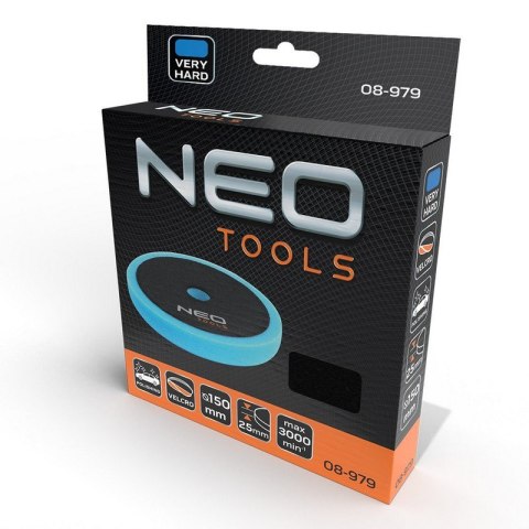 PAD POLERSKI 150*150*25MM GĄBKA BARDZO TWARDA