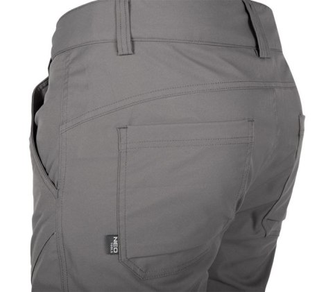 SPODNIE ROBOCZE OUTDOOR 2 WAY STRETCH, SZARE ROZMIAR M