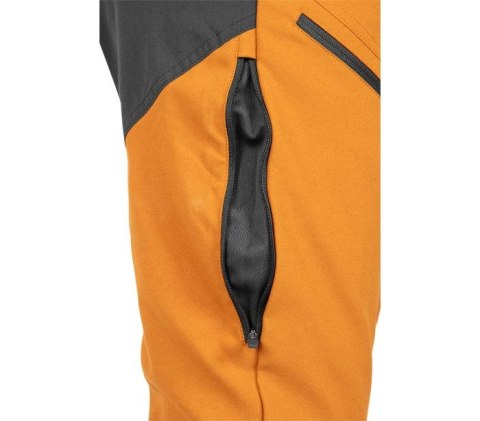 SPODNIE ROBOCZE OUTDOOR 4 WAY STRETCH MUSZTARD.-SZARE ROZ L