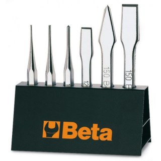 ZESTAW ŚLUSARSKI WYBIJAK+PUNKTAK+PRZECINAKI W STOJAKU 6SZT.