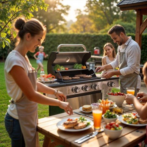 GRILL GAZOWY 3+1 STAL NIERD GAZOWY 3+1 STAL NIERDZEWNA 9,3KW