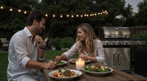 GRILL GAZOWY 4+1 STAL NIERDZEWNA 11,7KW