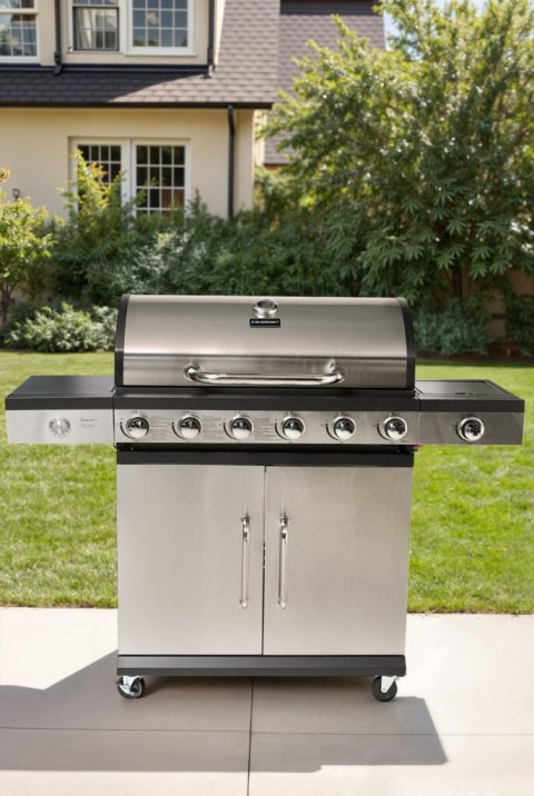 GRILL GAZOWY 6+1 STAL NIERDZEWNA 16,5KW