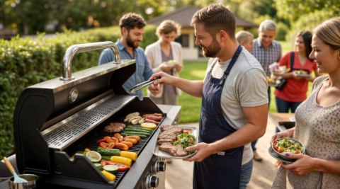 GRILL GAZOWY 6+1 STAL NIERDZEWNA 16,5KW