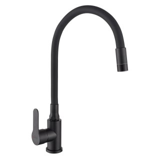 BATERIA ZLEWOZMYWAKOWA KSANTI INOX Z RUCHOMĄ 2F WYLEWKĄ, CZA