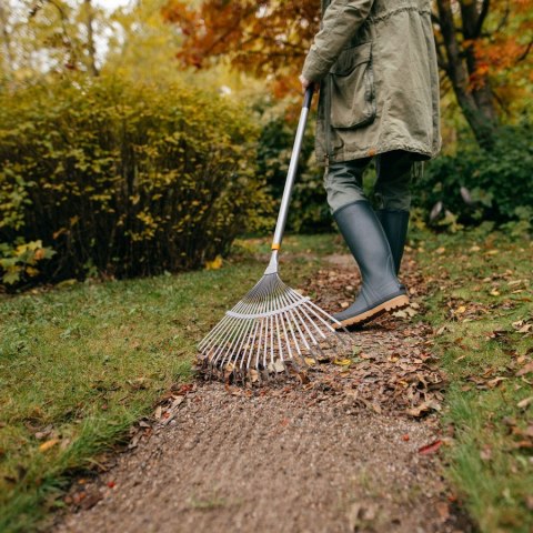 GRABIE METALOWE DO LIŚCI ERGONOMIC PROSTY TRZONEK