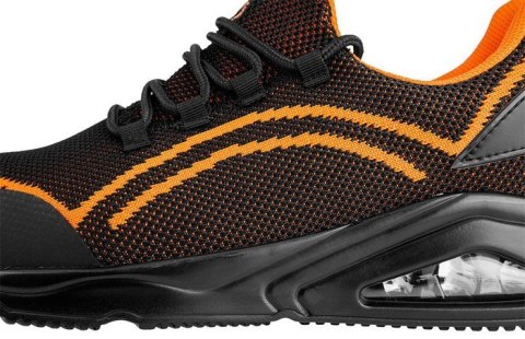 PÓŁBUTY ROBOCZE S1 SR STALOWY PODN.POMARAŃCZOWE ROZM.45