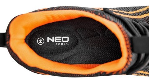 PÓŁBUTY ROBOCZE S1 SR STALOWY PODN.POMARAŃCZOWE ROZM.45