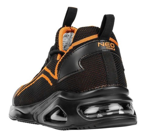 PÓŁBUTY ROBOCZE S1 SR STALOWY PODN.POMARAŃCZOWE ROZM.45