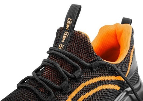 PÓŁBUTY ROBOCZE S1 SR STALOWY PODN.POMARAŃCZOWE ROZM.45