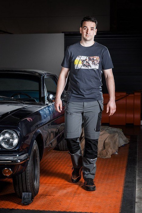 T-SHIRT Z NADRUKIEM MOTOR ROZMIAR XXL