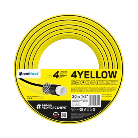 WĄŻ OGRODOWY 4 YELLOW 1/2'' 20MB