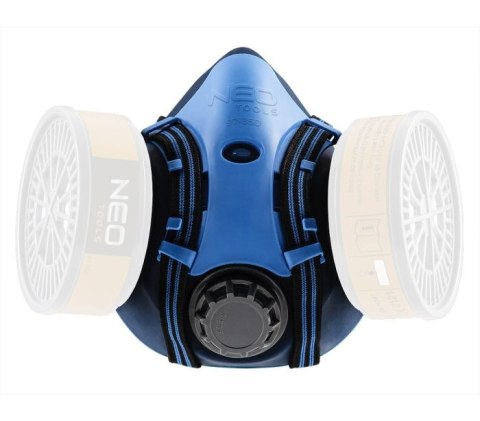 PÓŁMASKA SILIKONOWA Z MIEJSCEM NA DWA POCHŁANIACZE