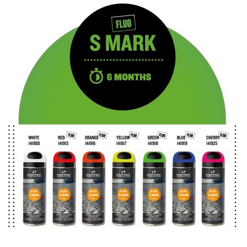 SOPPEC SPRAY GEODEZYJNY S-MARK RÓŻOWY 500ML