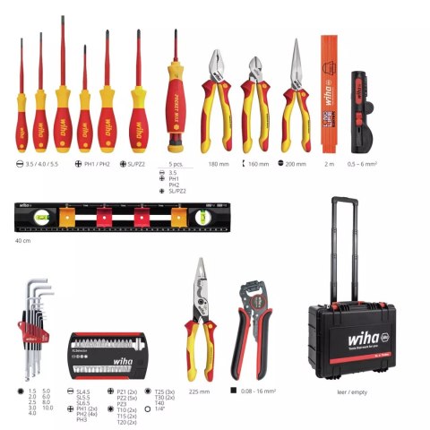 WALIZKA NARZĘDZIOWA DLA ELEKTRYKÓW XL 2 TROLLEY 60CZ.