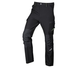 SPODNIE ROBOCZE MIX&MATCH CZARNO-ZIELONE ROZMIAR XL