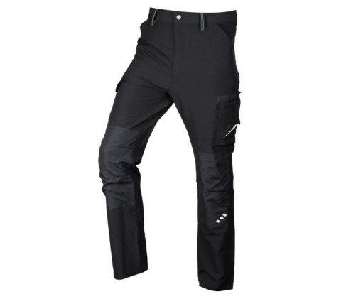 SPODNIE ROBOCZE MIX&MATCH CZARNO-ZIELONE ROZMIAR XXL