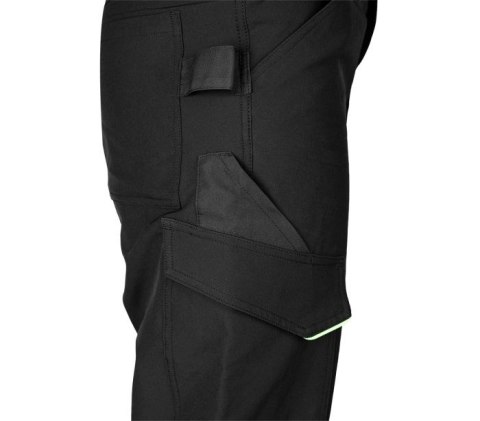 SPODNIE ROBOCZE MIX&MATCH CZARNO-ZIELONE ROZMIAR XXL