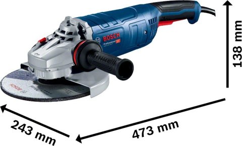SZLIFIERKA KĄTOWA 230MM GWS 24-230 P 2400W