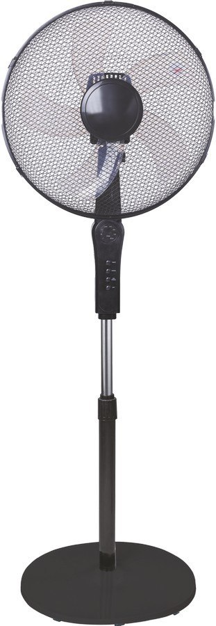 WENTYLATOR PODŁOGOWY 40CM CZARNY Z PILOTEM