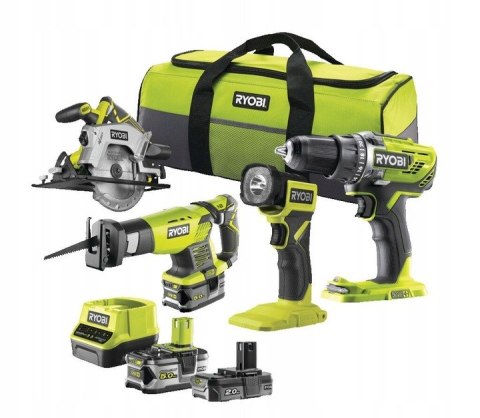 ZESTAW ELEKTRONARZĘDZI RCK184-252S 1*2.0AH 1*5.0AH ONE+