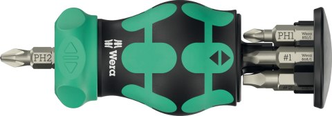 BARDZO MAŁA RĘKOJEŚĆ Z KRÓTKIM UCHWYTEM 1/4''STUBBY 6 CZĘŚCI