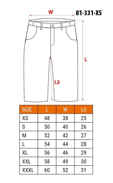 KRÓTKIE SPODENKI 100% BAWEŁNA ROZMIAR XXL