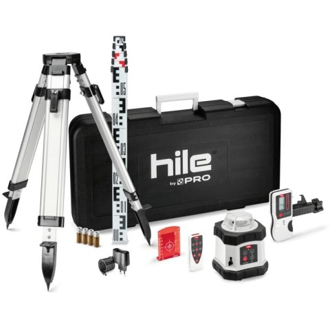 NIWELATOR LASEROWY ROTACYJNY HILE D400 + STATYW + ŁATA