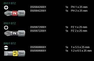 RĘKOJEŚĆ KRAFTFORM Z UCHWYTEM DO BITÓW 1/4' 6 CZĘŚCI