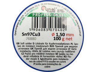 SPOIWO DO MIEDZI 1.5MM 100G