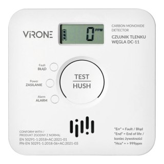 BATERYJNY CZUJNIK TLENKU WĘGLA ( CZADU )10 LAT