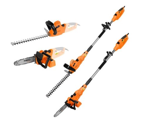 PILARKA ŁAŃCUCHOWA + NOŻYCE DO ŻYWOPŁOTU 2W1 Z WYSIĘGNIKIEM