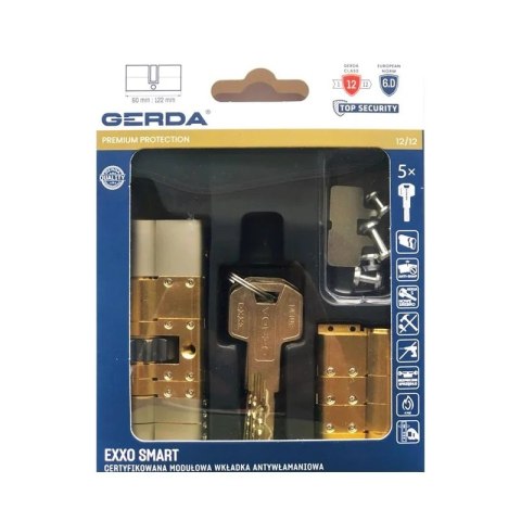 WKŁADKA MODUŁOWA EXXO SMART NIKIEL SATYNA M Z61/61 Z ZĘBATKĄ