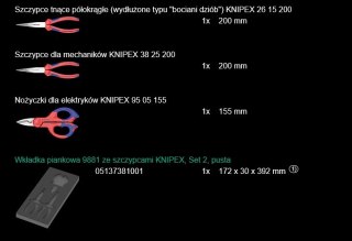 WKŁADKA PIANKOWA 9781 ZE SZCZYPCAMI SET 2 3CZ