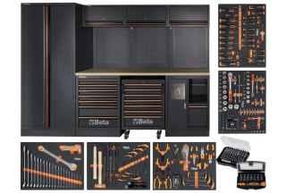 ZESTAW MEBLI WARSZTATOWYCH C45PRO2.0X/268UT+268 NARZĘDZI MDF