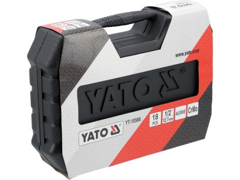 ZESTAW NASADEK UDAROWYCH DŁUGICH 1/2'' 18 SZT.