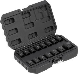 ZESTAW NASADEK UDAROWYCH KRÓTKICH 1/2'' 15 SZT. 10-27 MM