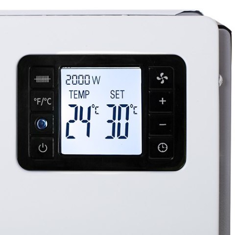 GRZEJNIK KONWEKTOROWY LCD Z PILOTEM BIAŁY 2000W CR 7739