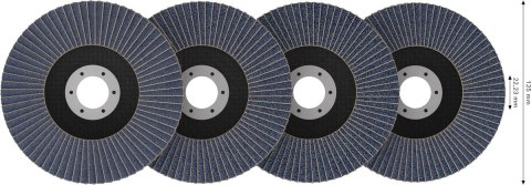 ZESTAW TARCZ LISTKOWYCH X451 125MM 60SZT.